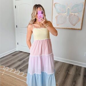 Pastel Striped Dress